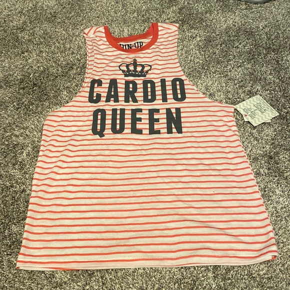 Chin Up Cardio Queen Muscle Tank - Picture 1 of 4